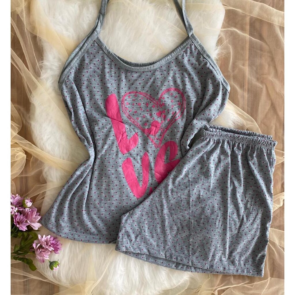 PIJAMA FEMININO ESTAMPADO PLUS SIZE NEW PRINCESS