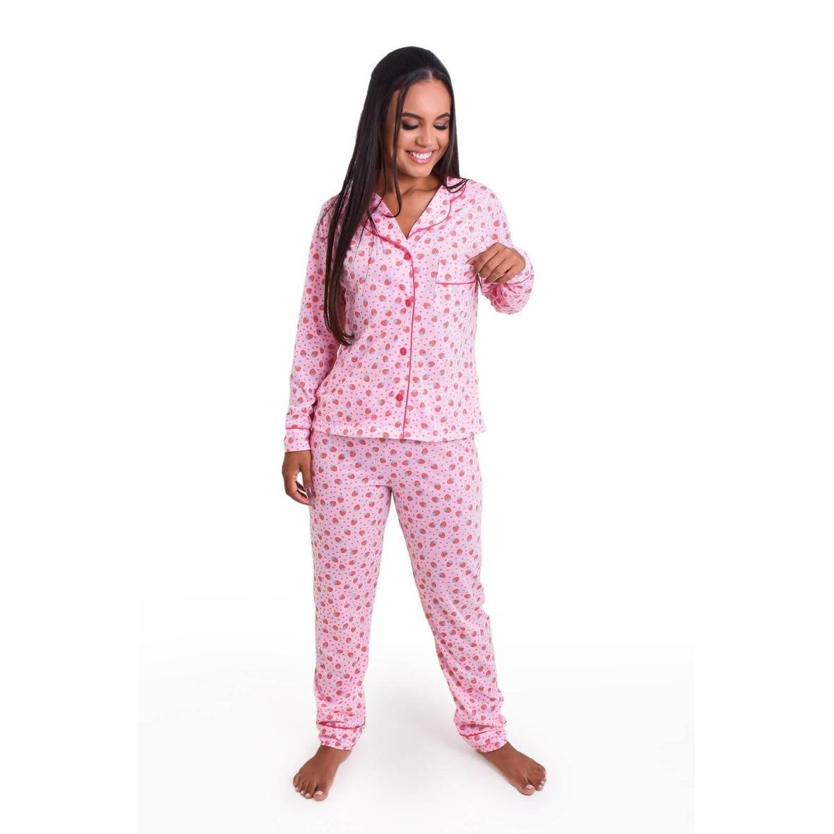 Pijama Feminino Inverno Adulto Americano Longo De Frio Malha Menor preço em Pijama Feminino Inverno Adulto Americano Longo De Frio Malha