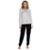 Pijama Feminino Longo Pellin G039 Listrado - Branco+Preto