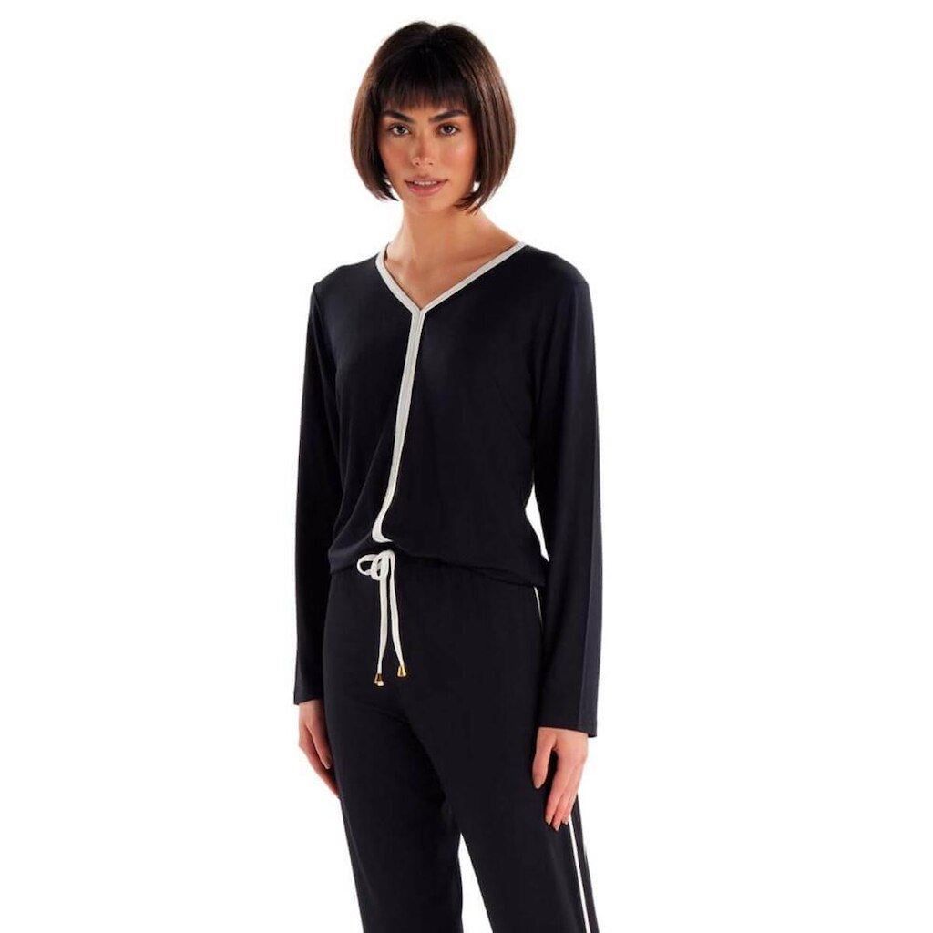 Pijama Feminino Longo Pzama 100225 Viscolycra