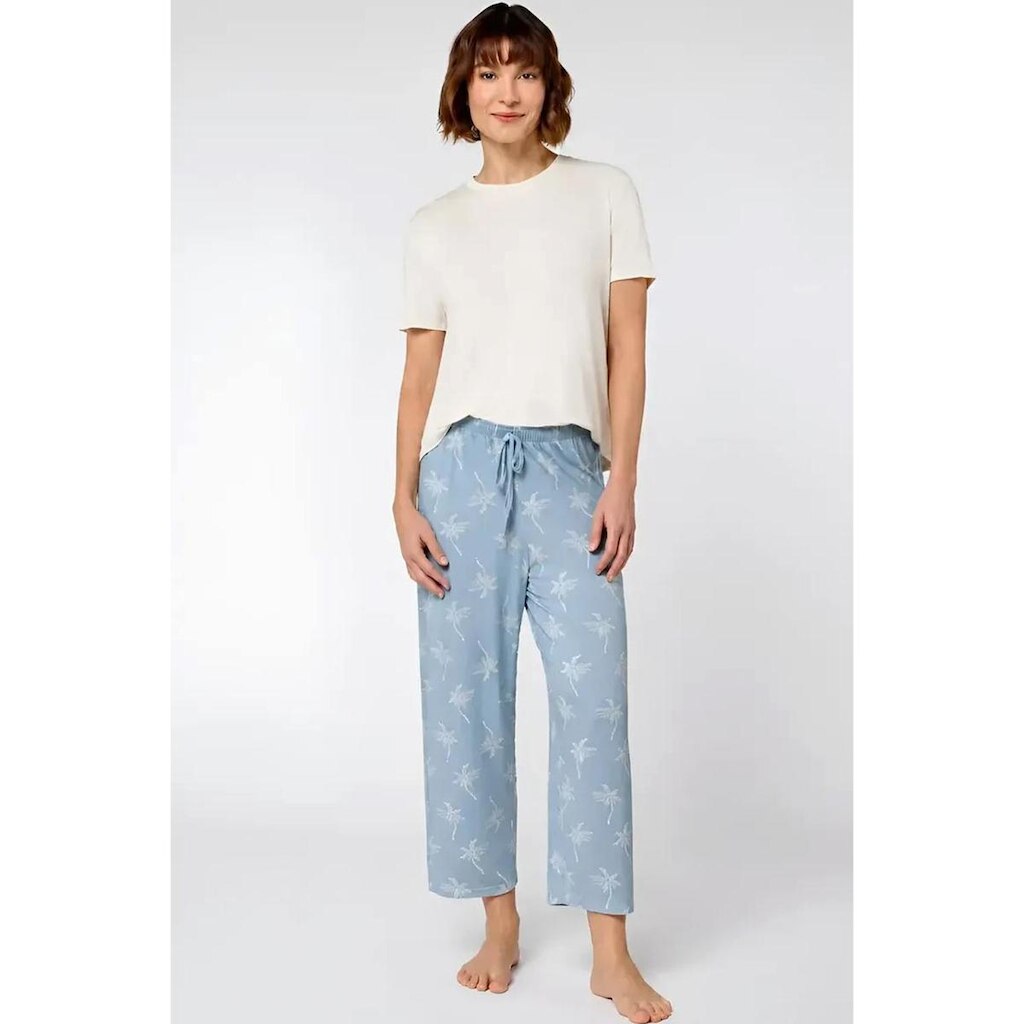 Pijama Feminino Lupo Capri Estampada e Blusa Confortável