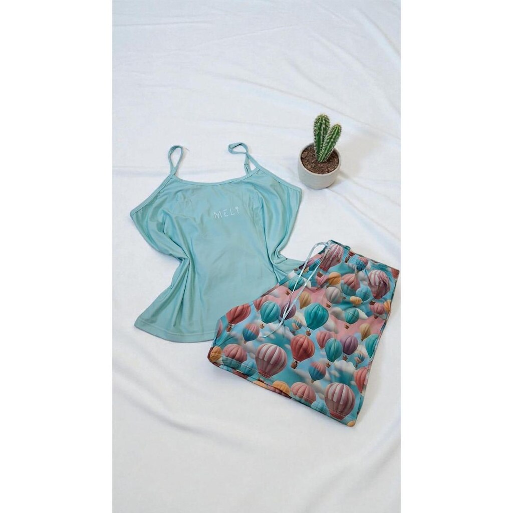 Pijama Fluity Feminino Short Balão