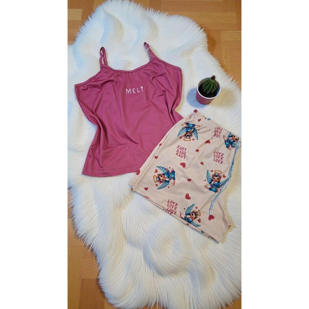 Pijama Fluity Feminino Short Stitch