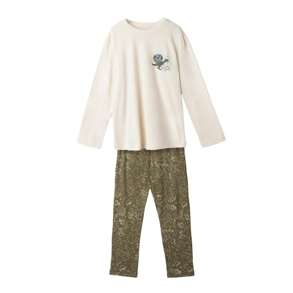 Pijama Hering infantil Cinza Menino Estampa Brilha No Escuro