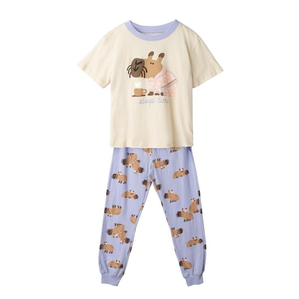 Pijama Hering Infantil Menina Com Estampa Brilha No Escuro