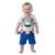 Pijama Infantil Bebê Menino Brilha no Escuro Kyly - Branco