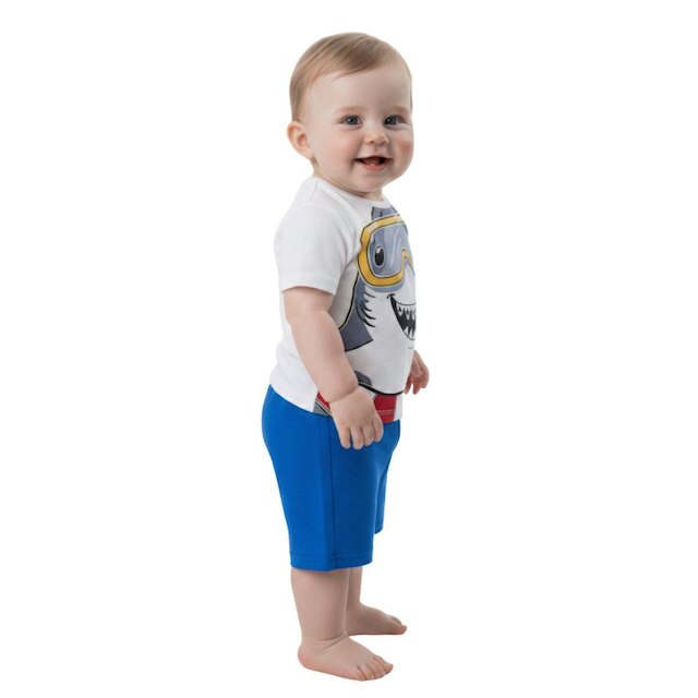 Pijama Infantil Bebê Menino Brilha no Escuro Kyly