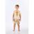 Pijama Infantil Camiseta e Bermuda Up Baby - Bege