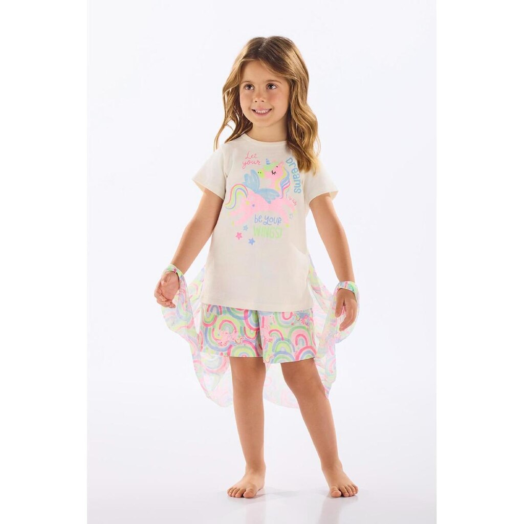 Pijama Infantil em Suedine com Asas Up Baby