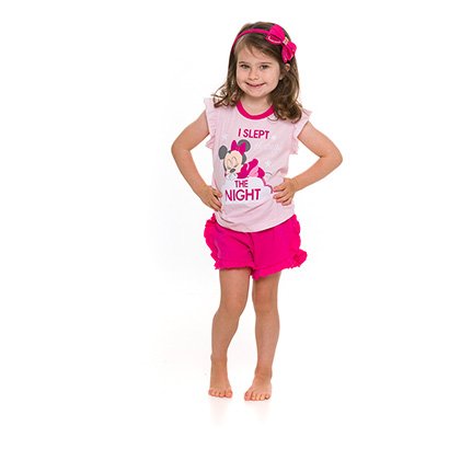 Pijama Infantil Evanilda Disney Minnie Feminino - Feminino