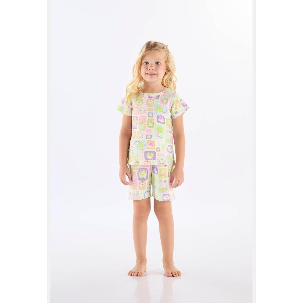 Pijama Infantil Feminino em Suedine Up Baby
