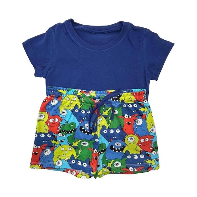 PIJAMA INFANTIL LUPO COM SHORTS REF:22585 MENINO