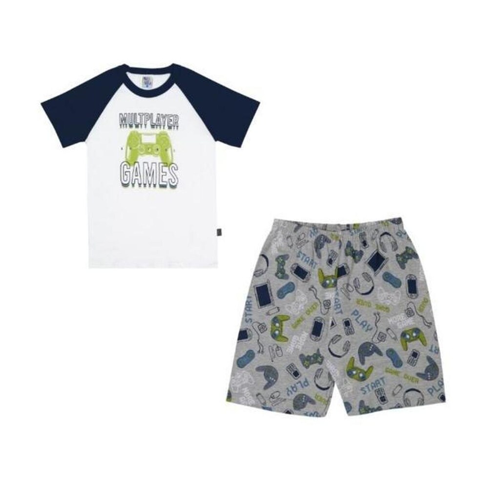 Pijama Infantil Manga Curta Menino Pulla Bulla Ref. 46562