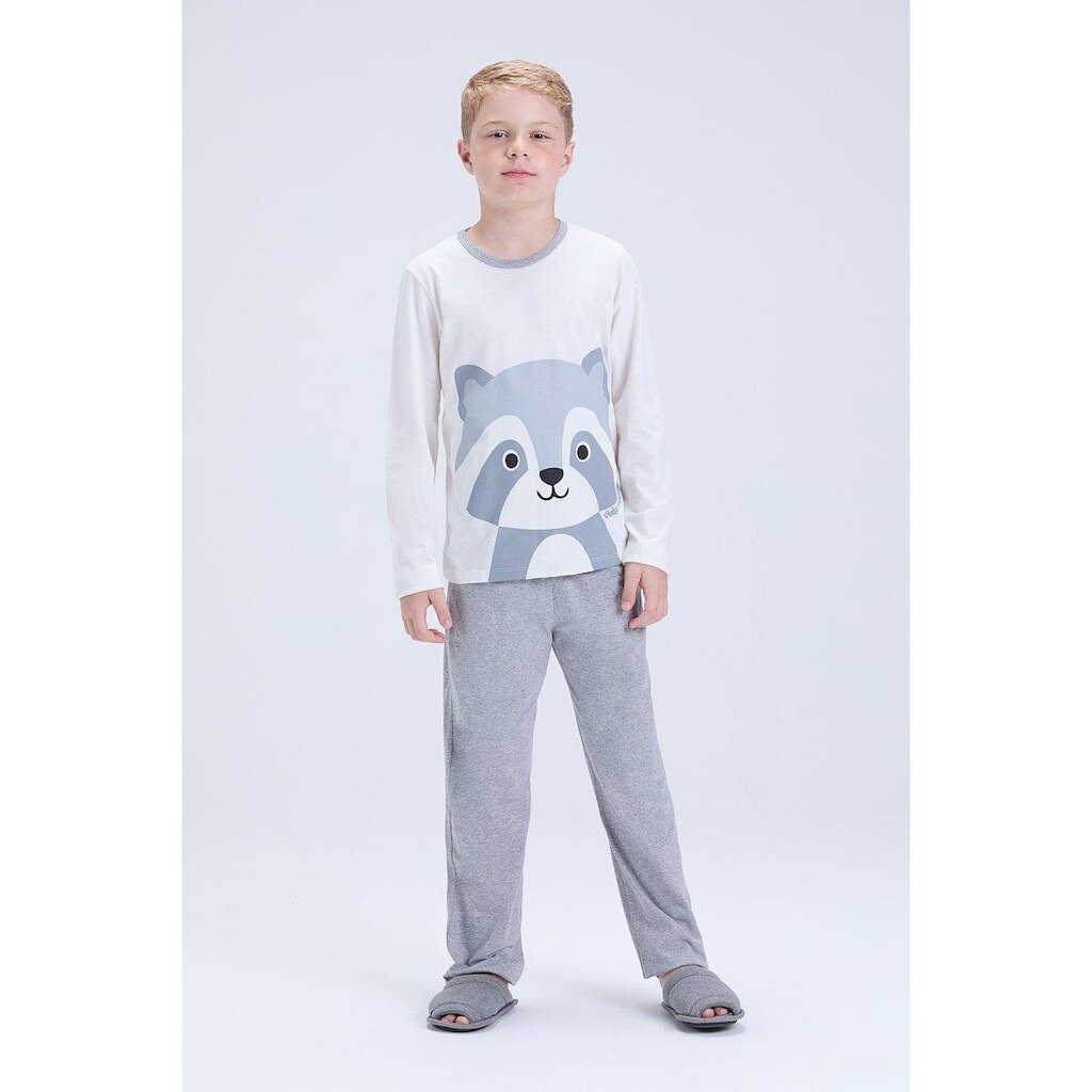 Pijama Infantil Masculino de Inverno Guaxinim
