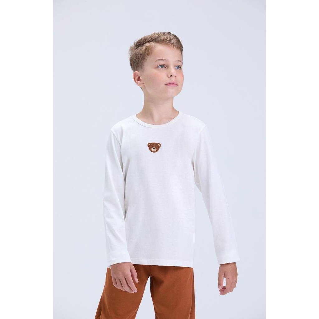 Pijama Infantil Masculino de Inverno Ursinho