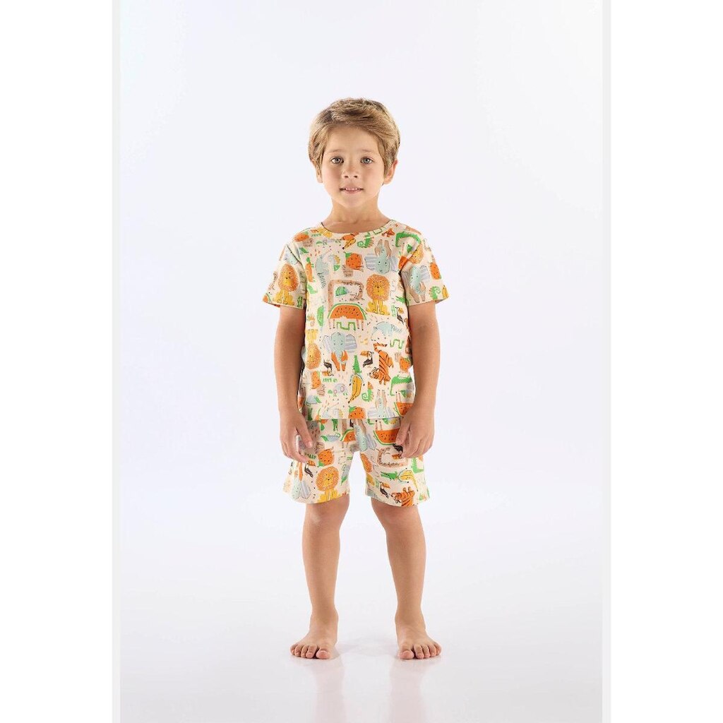 Pijama Infantil Masculino em Suedine Up Baby