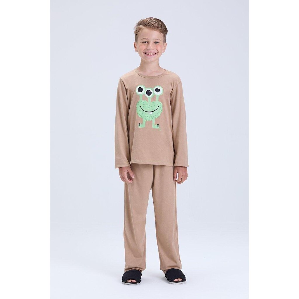 Pijama Infantil Masculino Inverno Etzinho Brilha no Escuro
