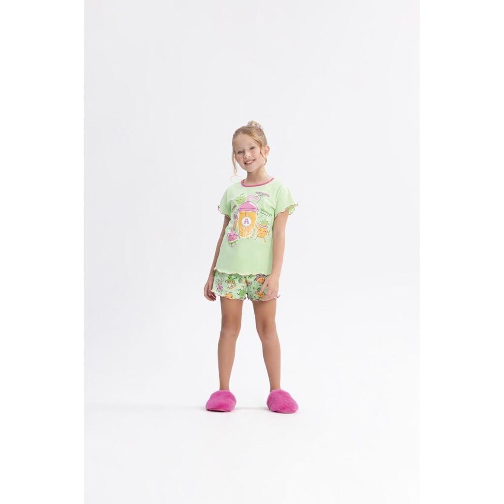 Pijama Infantil Menina Brilha no Escuro Alakazoo Ref. 19353