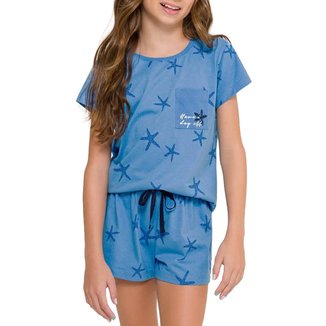 Pijama Infantil Menina Curto Espaço Pijama 4050022