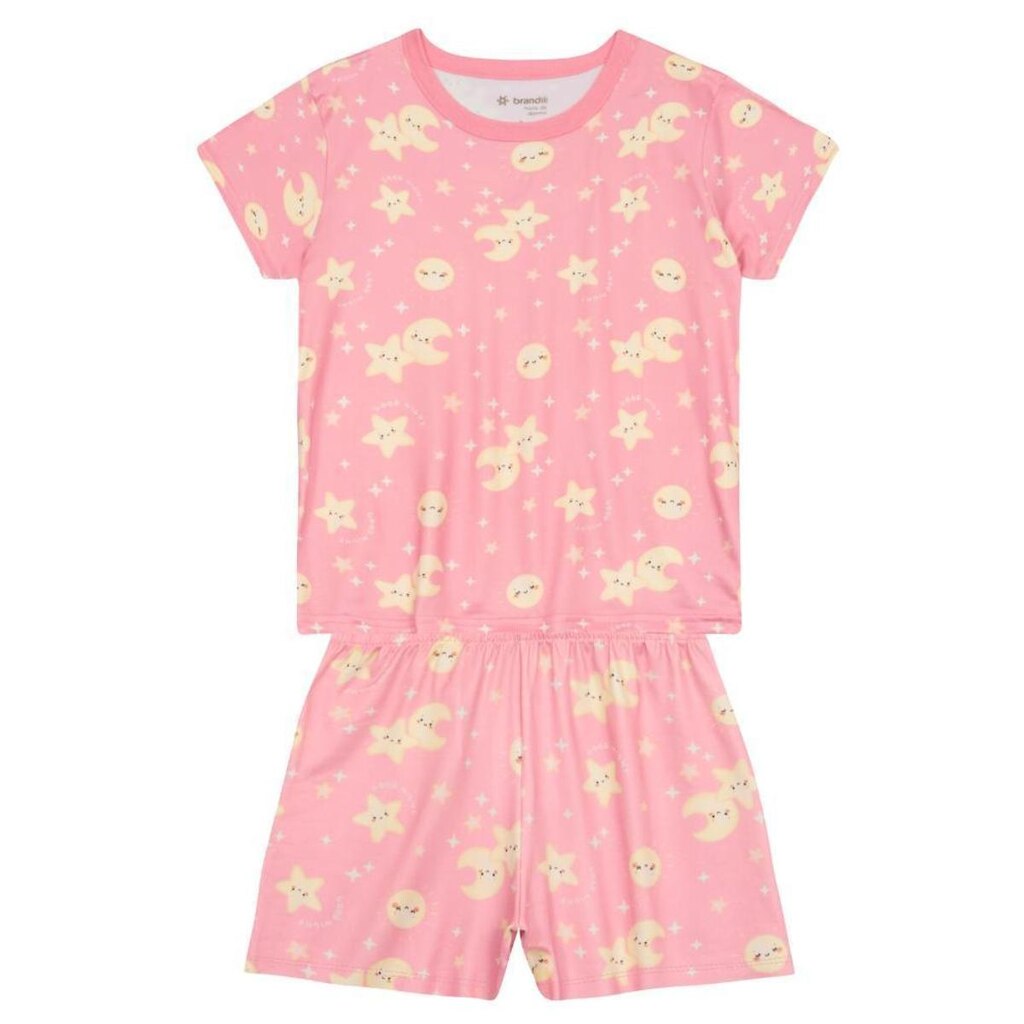 Pijama infantil menina em malha Brandili