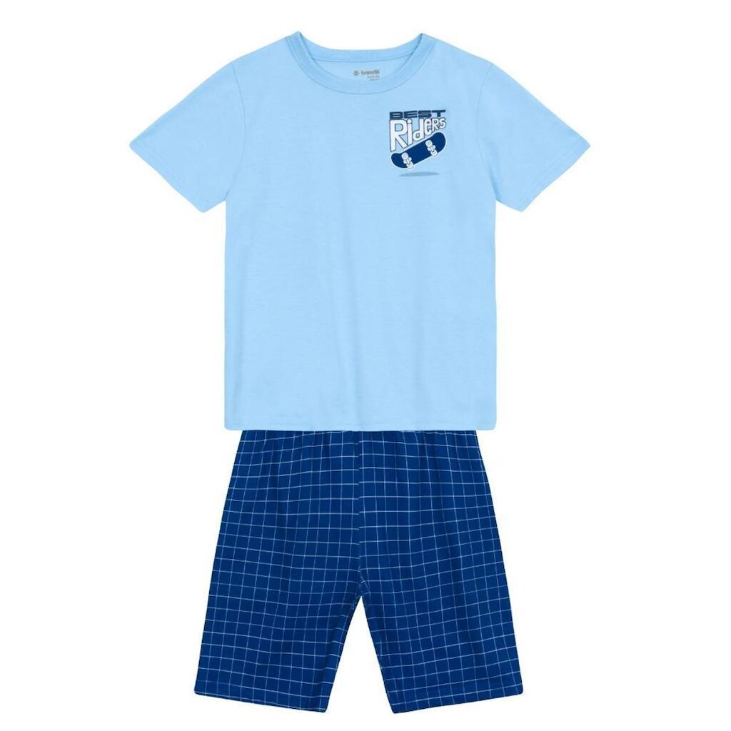 Pijama infantil menina em meia malha Brandili