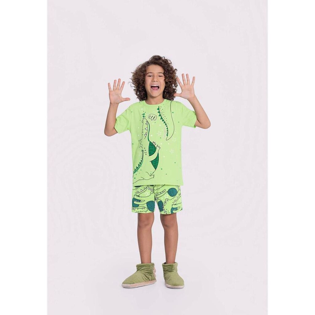 Pijama Infantil Menino Brilha no Escuro Alakazoo Ref. 19061