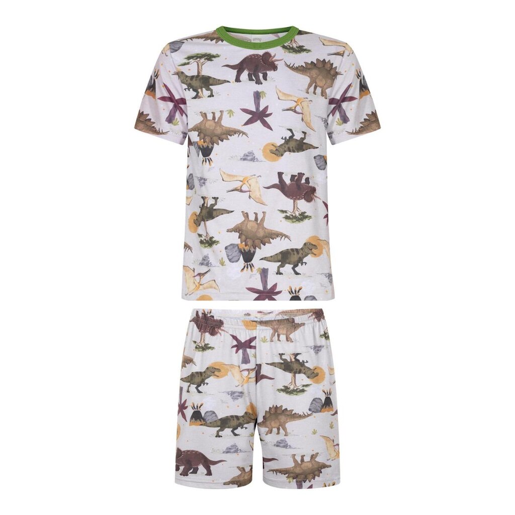 Pijama Infantil Menino Dinoland Bege Alakazoo