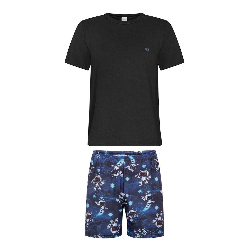 Pijama Infantil Menino Espacial Marinho Alakazoo