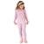 Pijama Infantil Modal Corujinha Rosa Brilha No Escuro Dedeka - Rosa