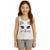 Pijama Infantil Regata e Short Estampa Gatinha - Branco