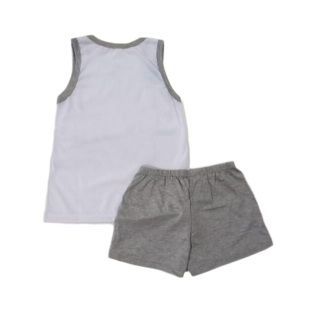 Pijama Infantil Regata e Short Estampa Gatinha