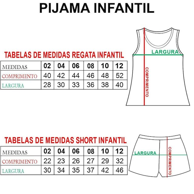 Pijama Infantil Regata e Short Estampa Gatinha