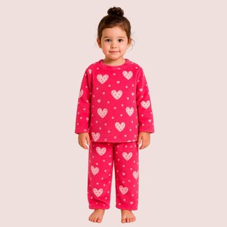 Pijama Juvenil Quentinho Com Calça Estampada Blue