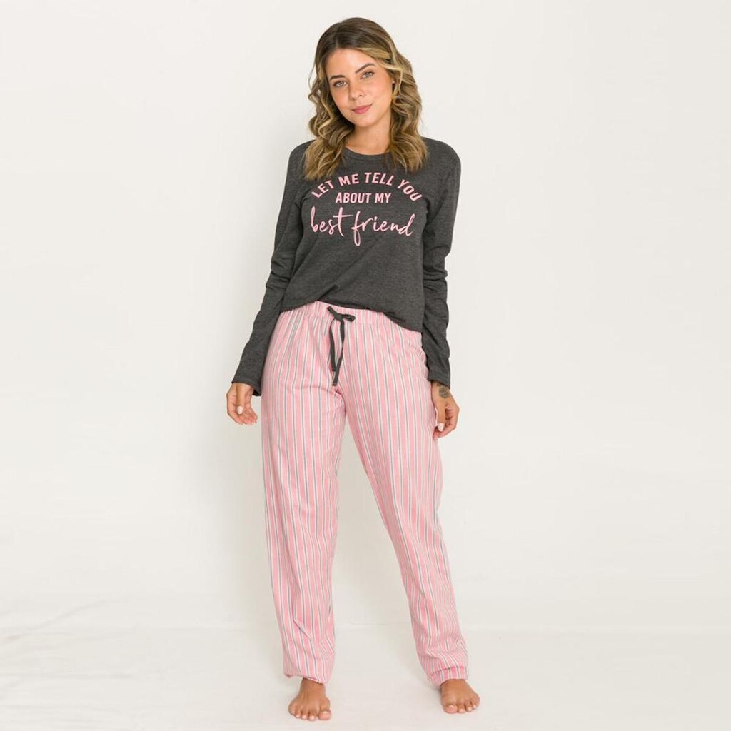 Pijama Longo Feminino Best Friend 26.01.0054