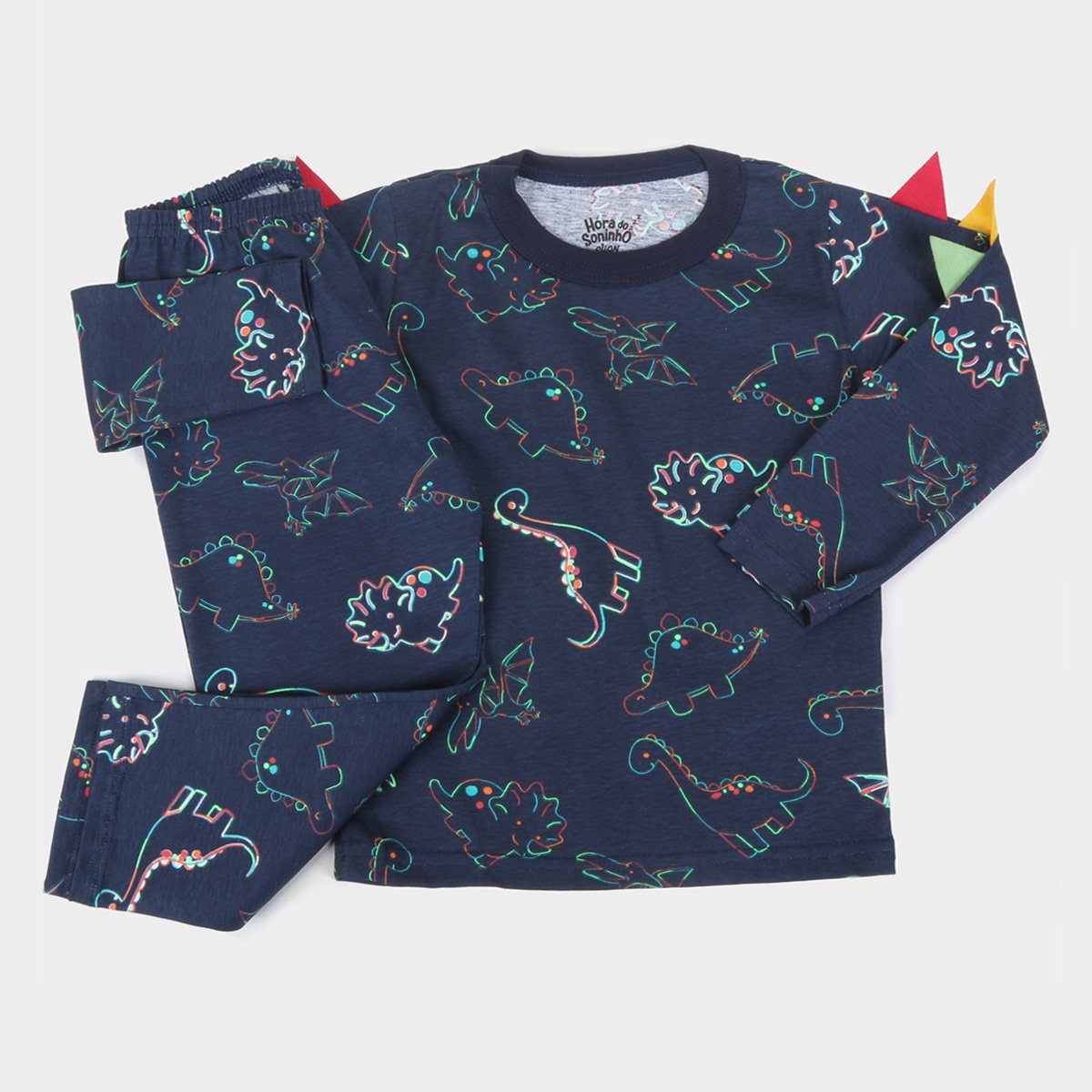 Menor preço em Pijama Longo Infantil Elian Dino Masculino - Marinho