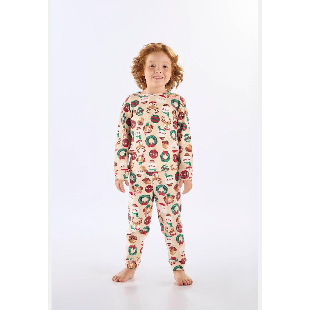 Pijama Longo Natalino Suedine Up Baby