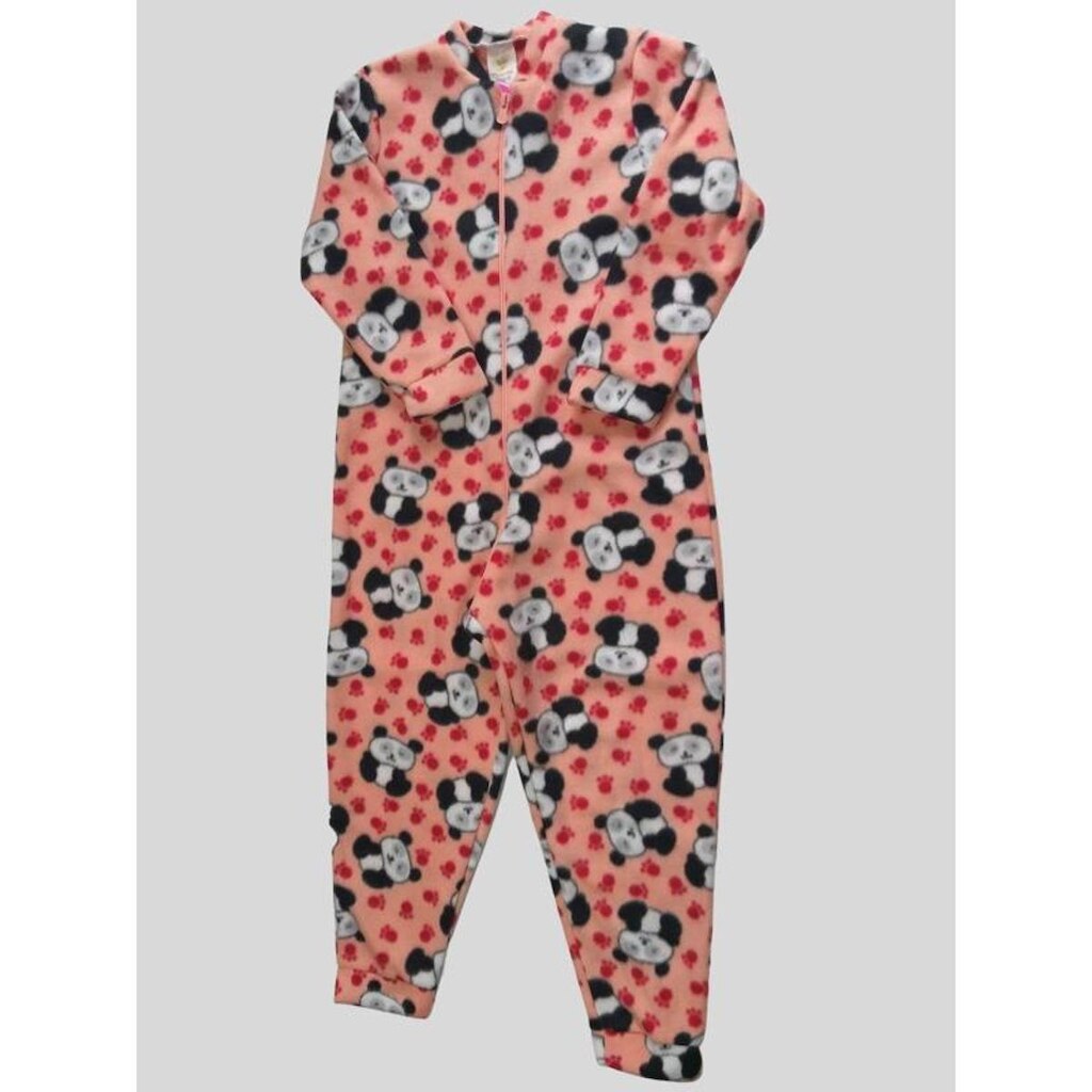 Pijama Macacão Em Soft Menina, Panda - Gueda