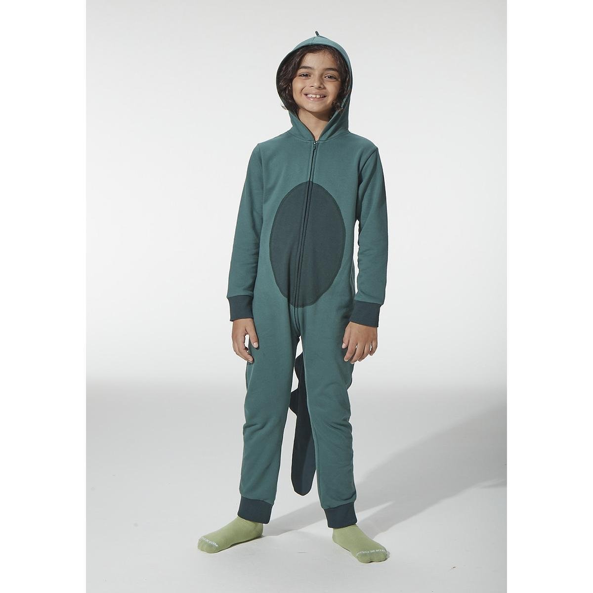 Pijama Macacão Infantil Menino Moletom Dinossauro 56XR1AEN6