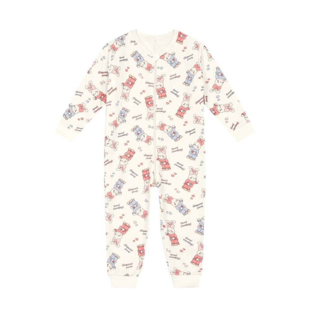 Pijama macação infantil unissex em moletom Brandili