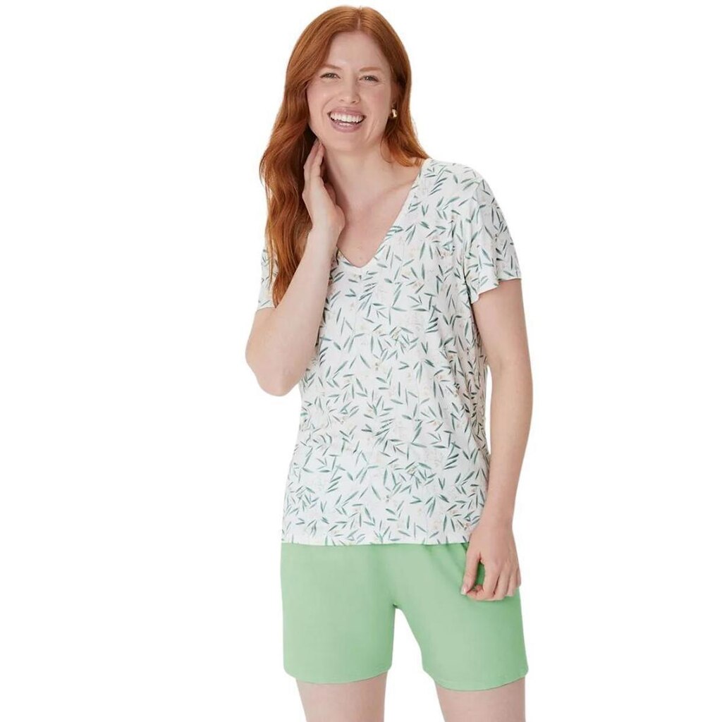 PIJAMA MALWEE MANGA CURTA FEMININO