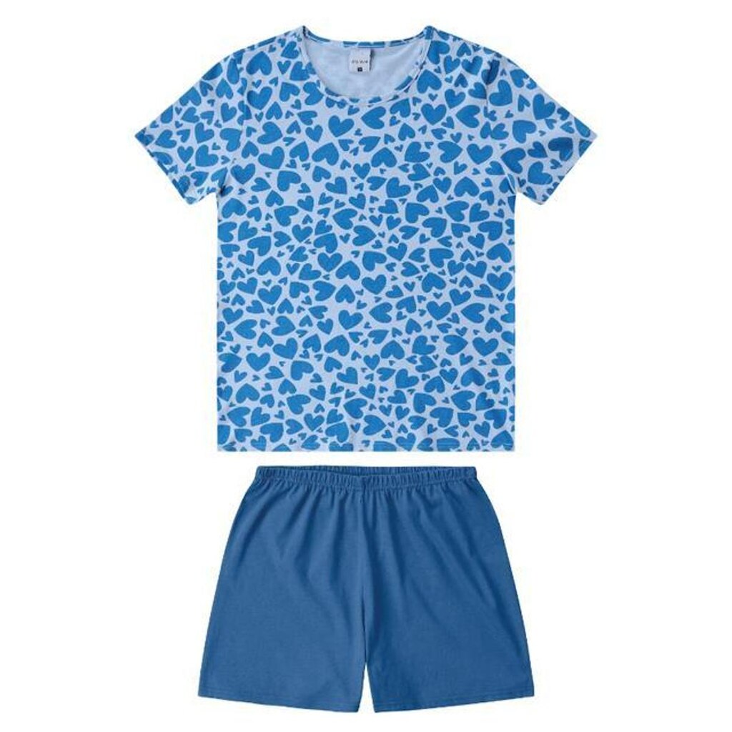 Pijama Manga Curta Feminino Malwee Ref. 102259