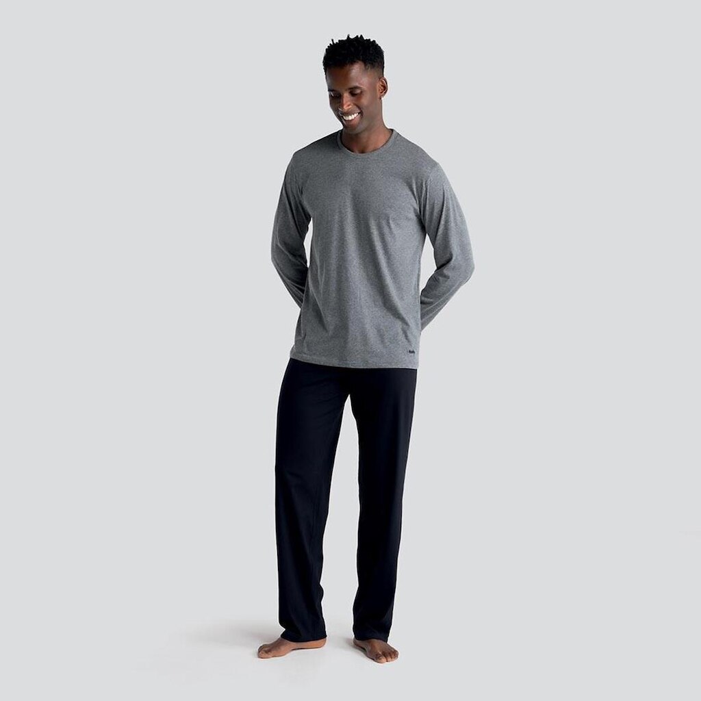 PIJAMA MANGA LONGA GOLA CARECA M AZUL DIESEL UNICA
