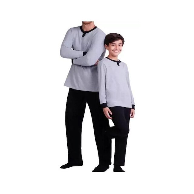 Pijama Manga Longa Masculino Lupo - Ref. 28177