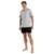 Pijama Masculino Curto Mash Algodão Cinza 811.51 - Mescla