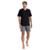 Pijama Masculino Curto Mash Algodão Preto 811.51 - Preto
