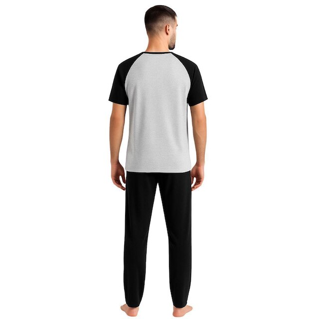 Pijama Masculino Inverno Manga Curta Mash