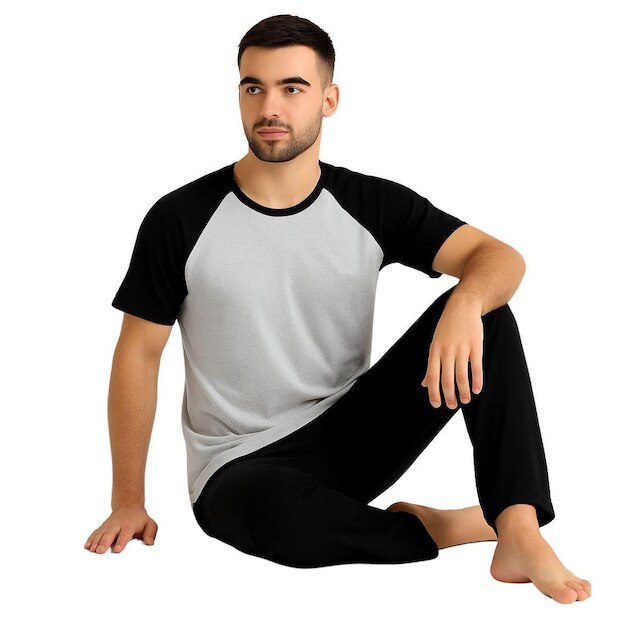 Pijama Masculino Inverno Manga Curta Mash