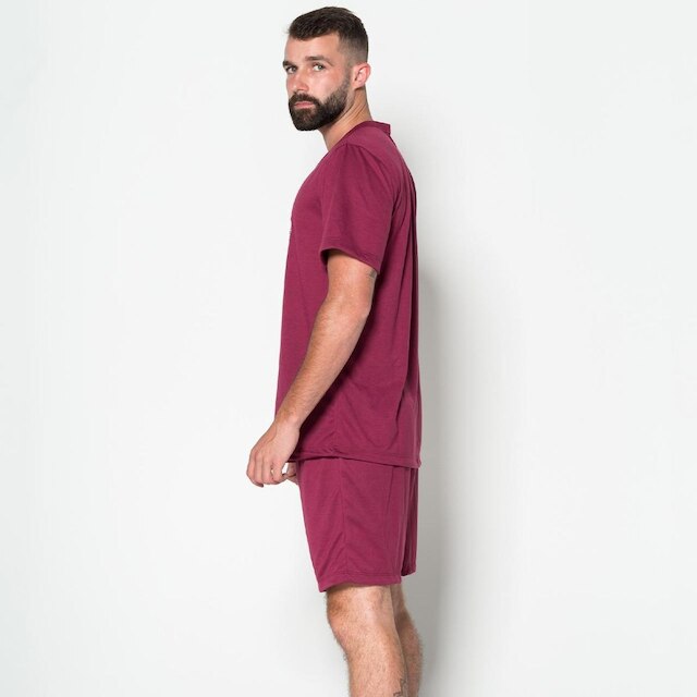 Pijama Masculino Liso Curto Short e Camisa Verão