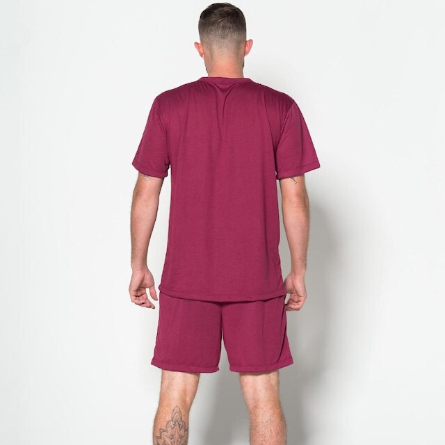 Pijama Masculino Liso Curto Short e Camisa Verão