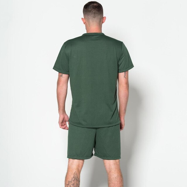 Pijama Masculino Liso Curto Short e Camisa Verão